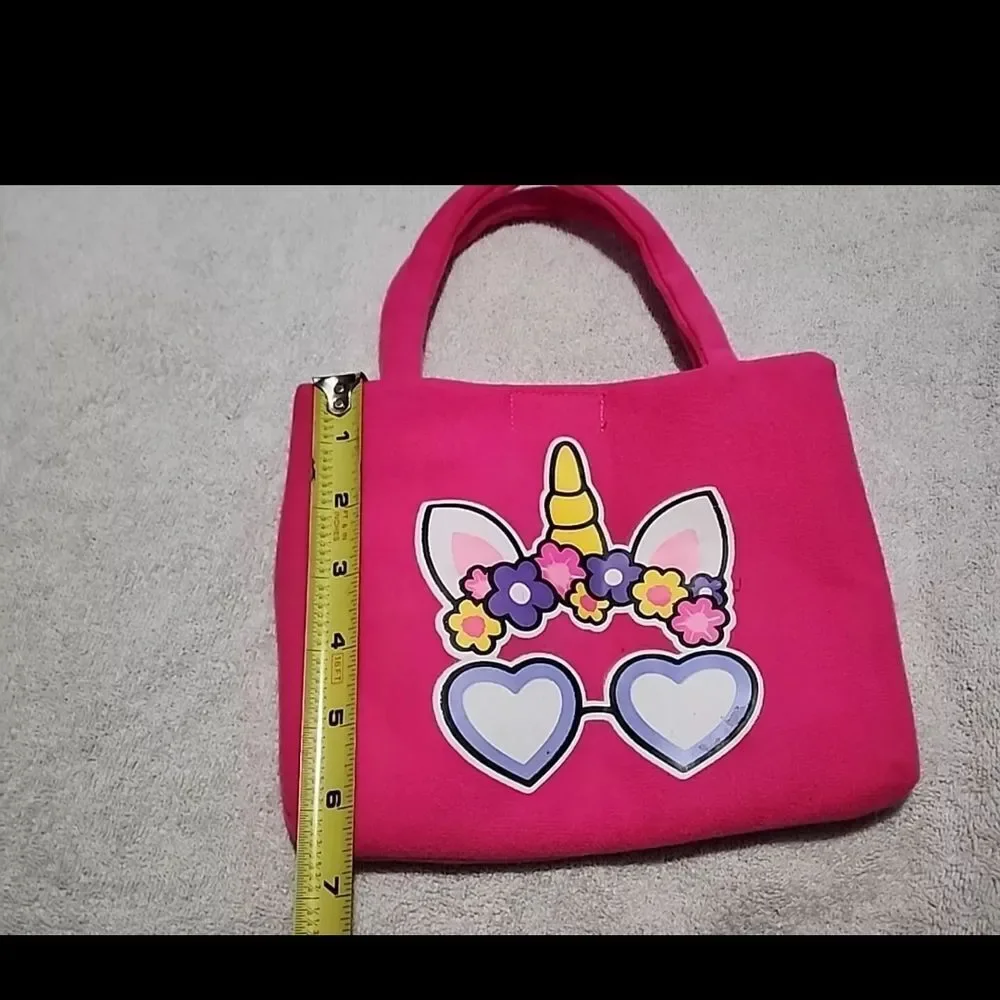 Pink Unicorn Kids Tote Bag
